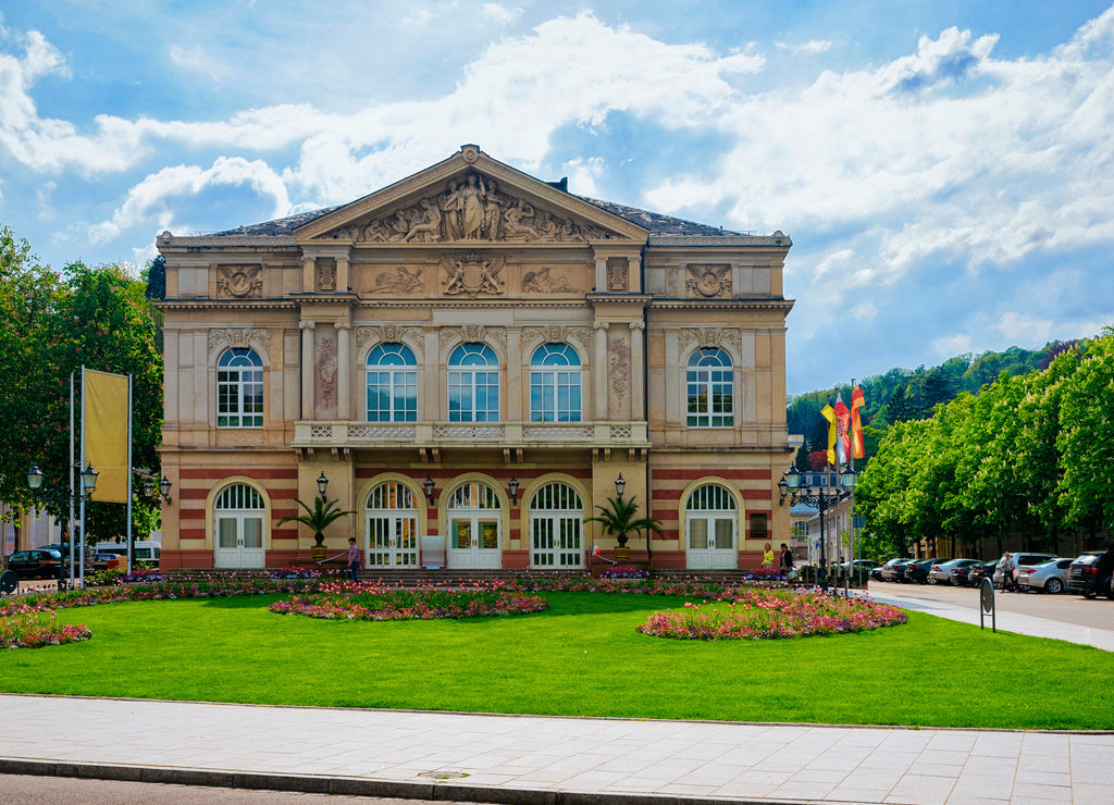 Theater on Goetheplatz square in Baden Baden