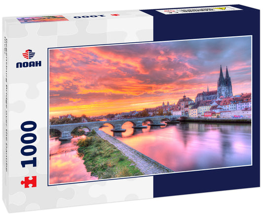 Regensburg Bridge over the Danube River