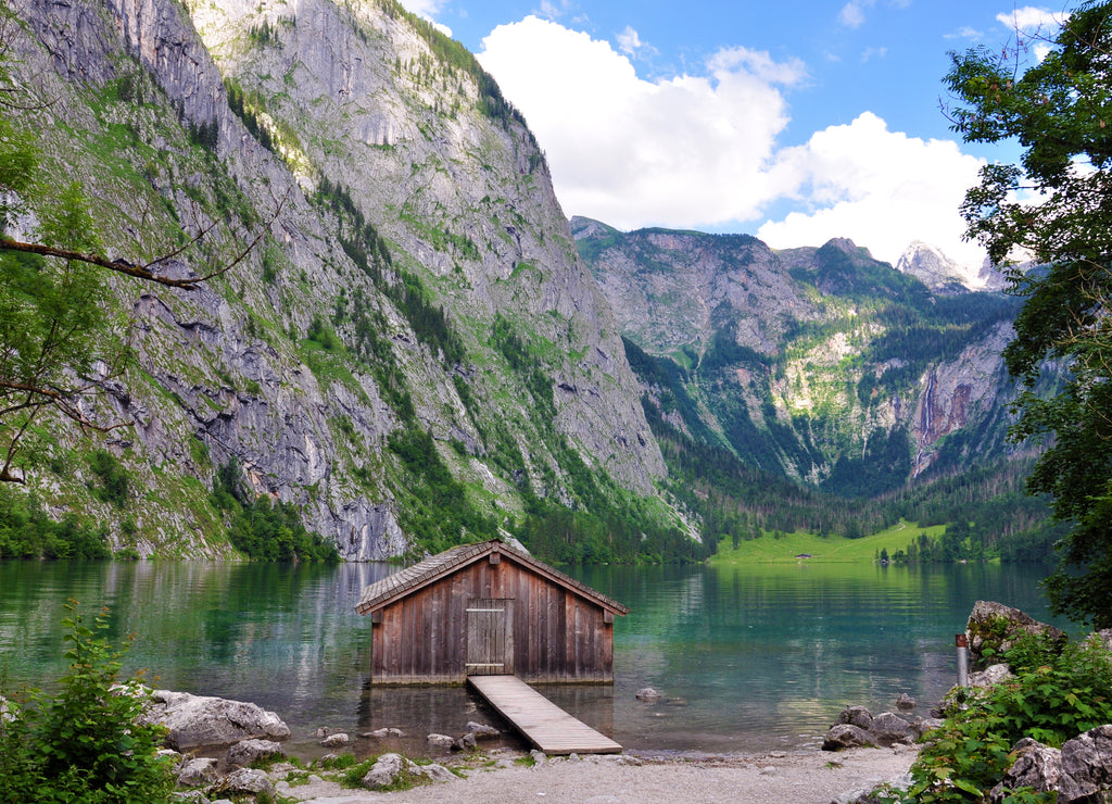 Lake Obersee in Berchtesgaden National Park