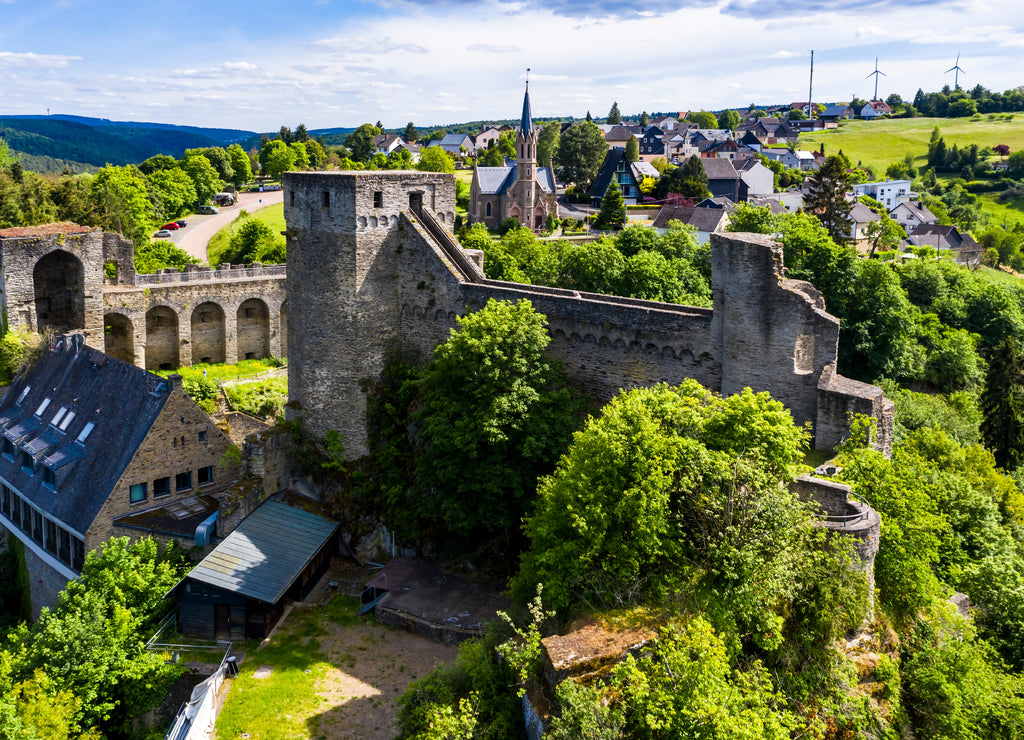 Hohenstein Castle, Felsenburg, Bad Schwalbach, Rheingau-Taunus-Kreis Hesse, Germany