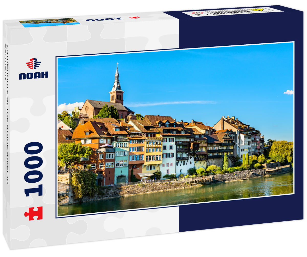 Laufenburg at the Rhine River in Germany