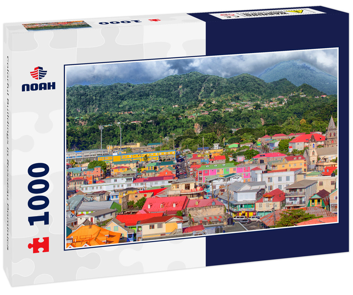 Colorful Buildings in Rosseau Dominica