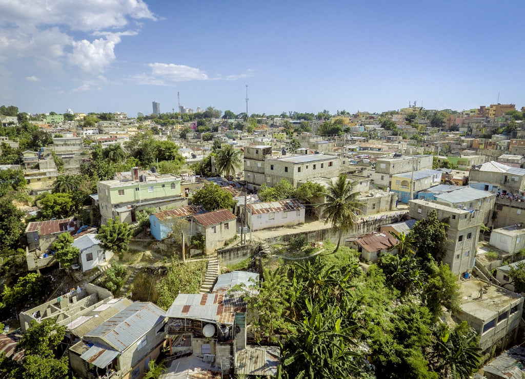 Panoramic View of the city of Santo Domingo, Dominican Republic