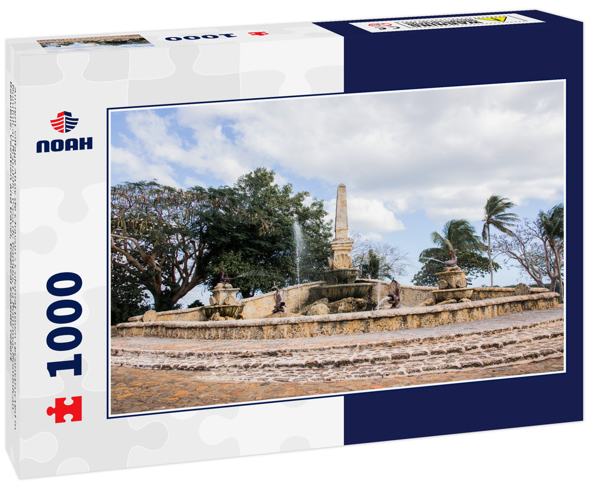 Ancient village Altos de Chavon - Colonial town reconstructed in Dominican Republic. Casa de Campo, La Romana, Dominican Republic. Vocation and travel, tropical seaside resort