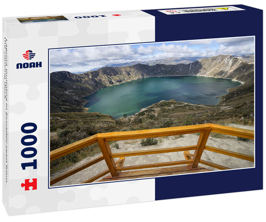 Laguna Quilotoa in Ecuador seen from the viewing deck