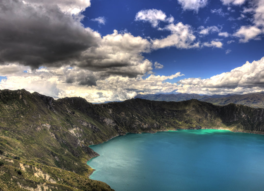 Quilotoa crater lake, Ecuador
