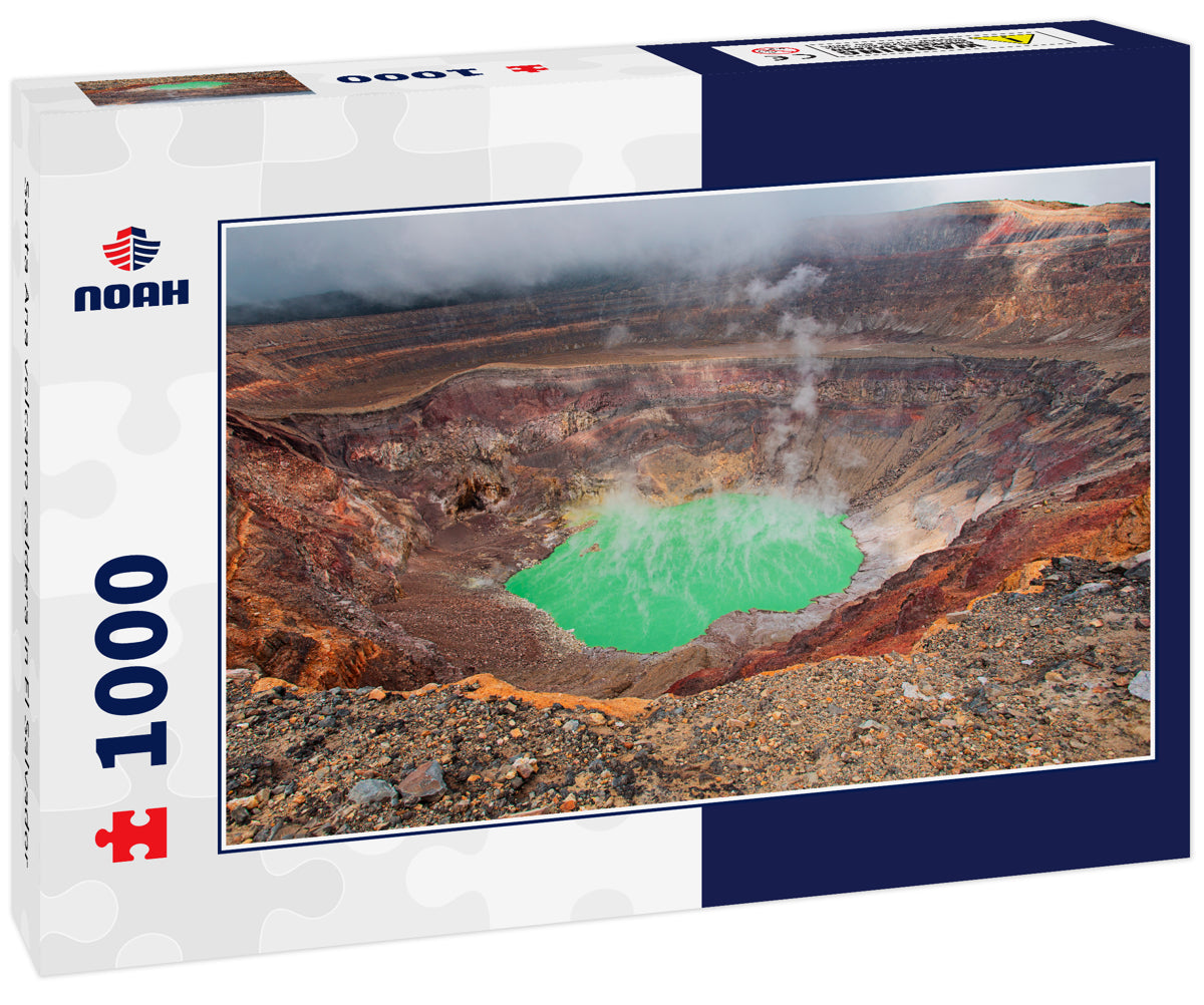 Santa Ana volcano caldera in El Salvador