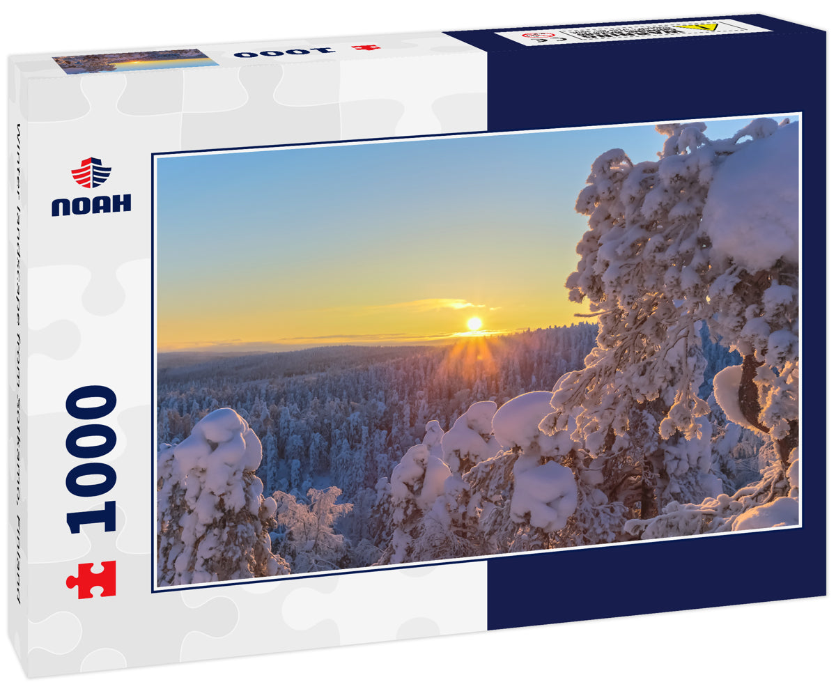 Winter landscape from Sotkamo, Finland