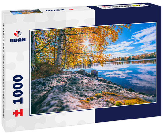 Autumn lake view from Sotkamo, Finland