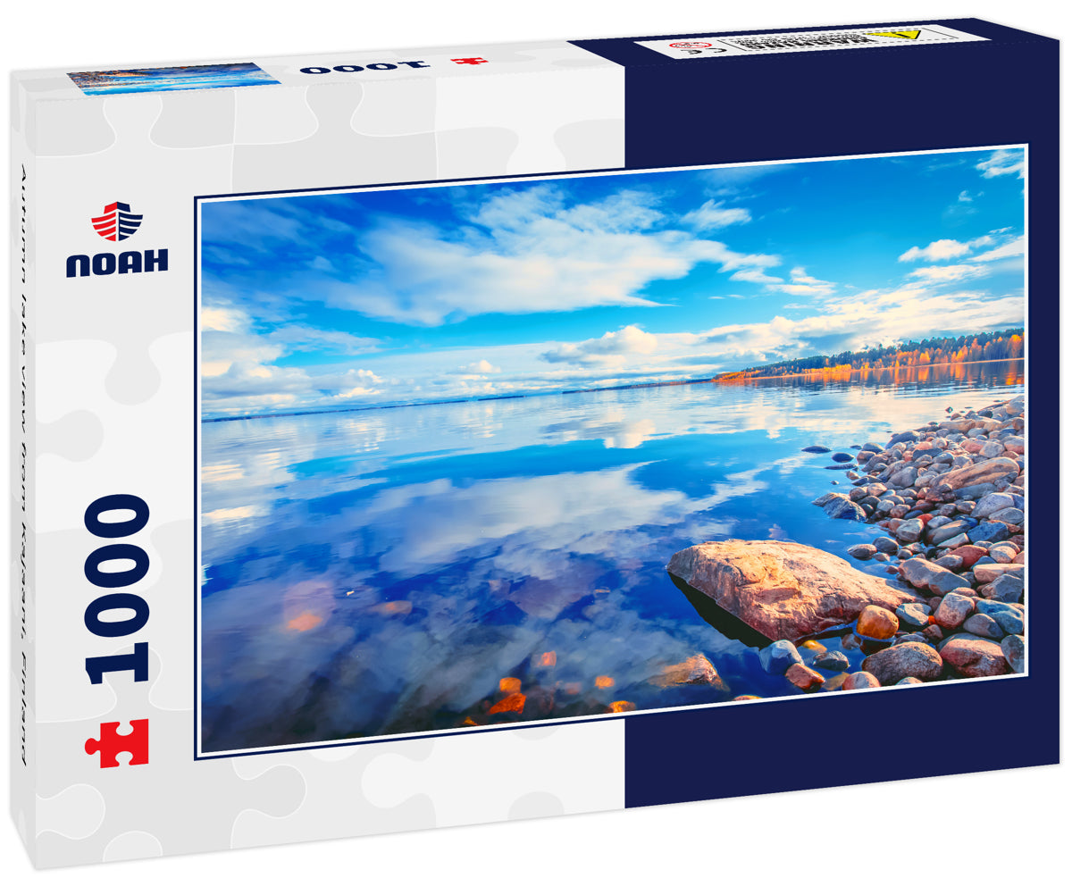 Autumn lake view from Kajaani, Finland