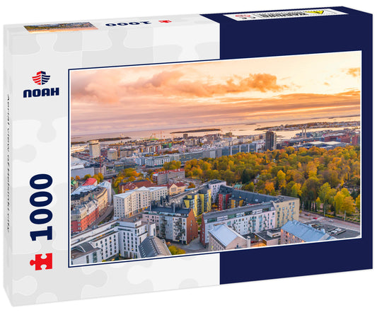 Aerial view of Helsinki city