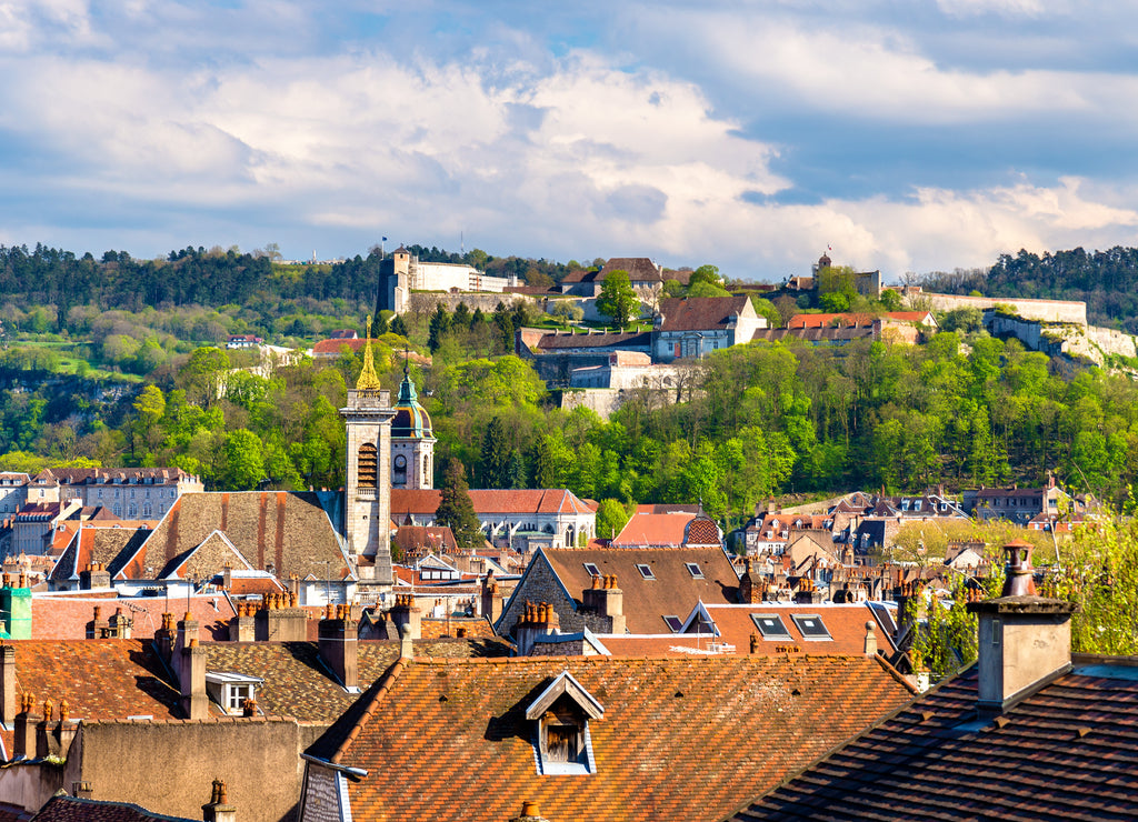 View of the old town of Besancon - France, Doubs