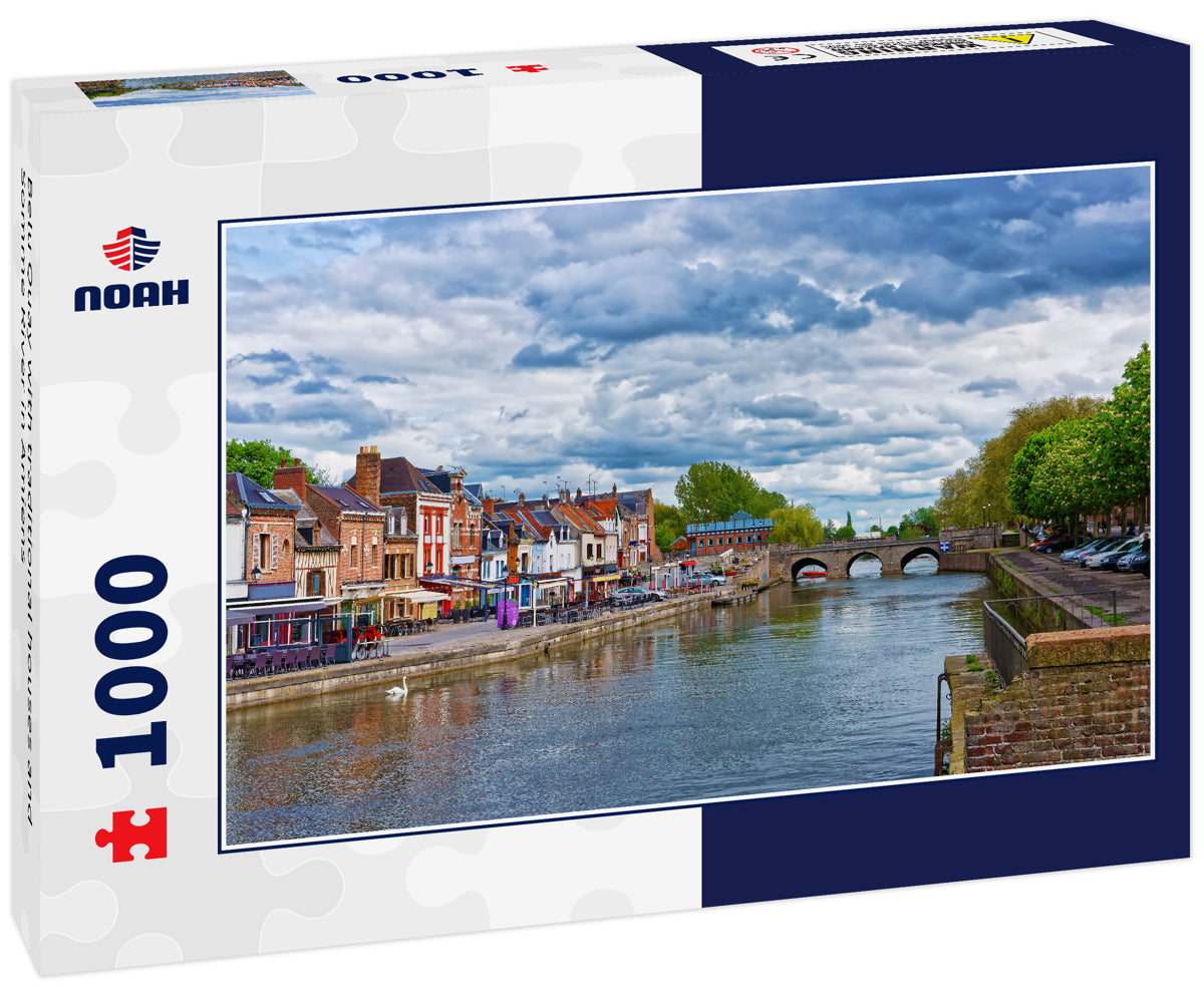 Belu Quay with traditional houses and Somme River in Amiens