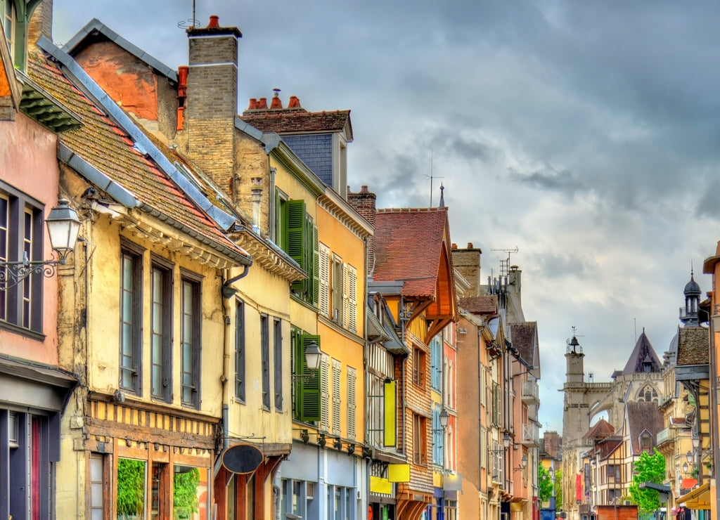 Traditional houses in Troyes, France