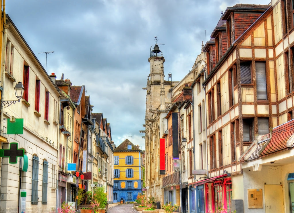 Traditional houses in Troyes, France