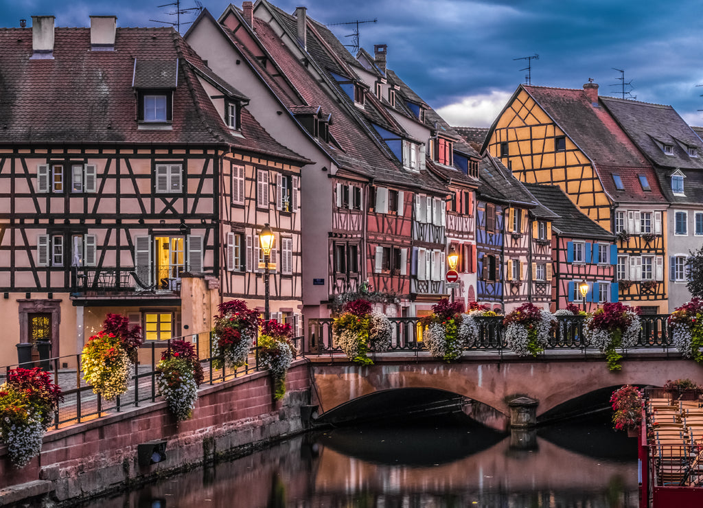 Old city of Colmar, the capital of Alsatian wine, Haut-Rhin, France