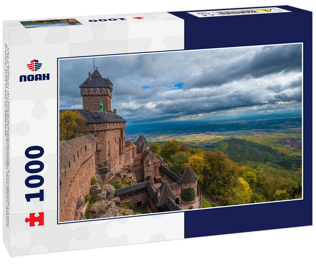 The Chateau du Haut-Kœnigsbourg, a medieval castle in the Vosges mountains, Orschwiller, Bas-Rhin, Alsace, France, just west of Sélestat