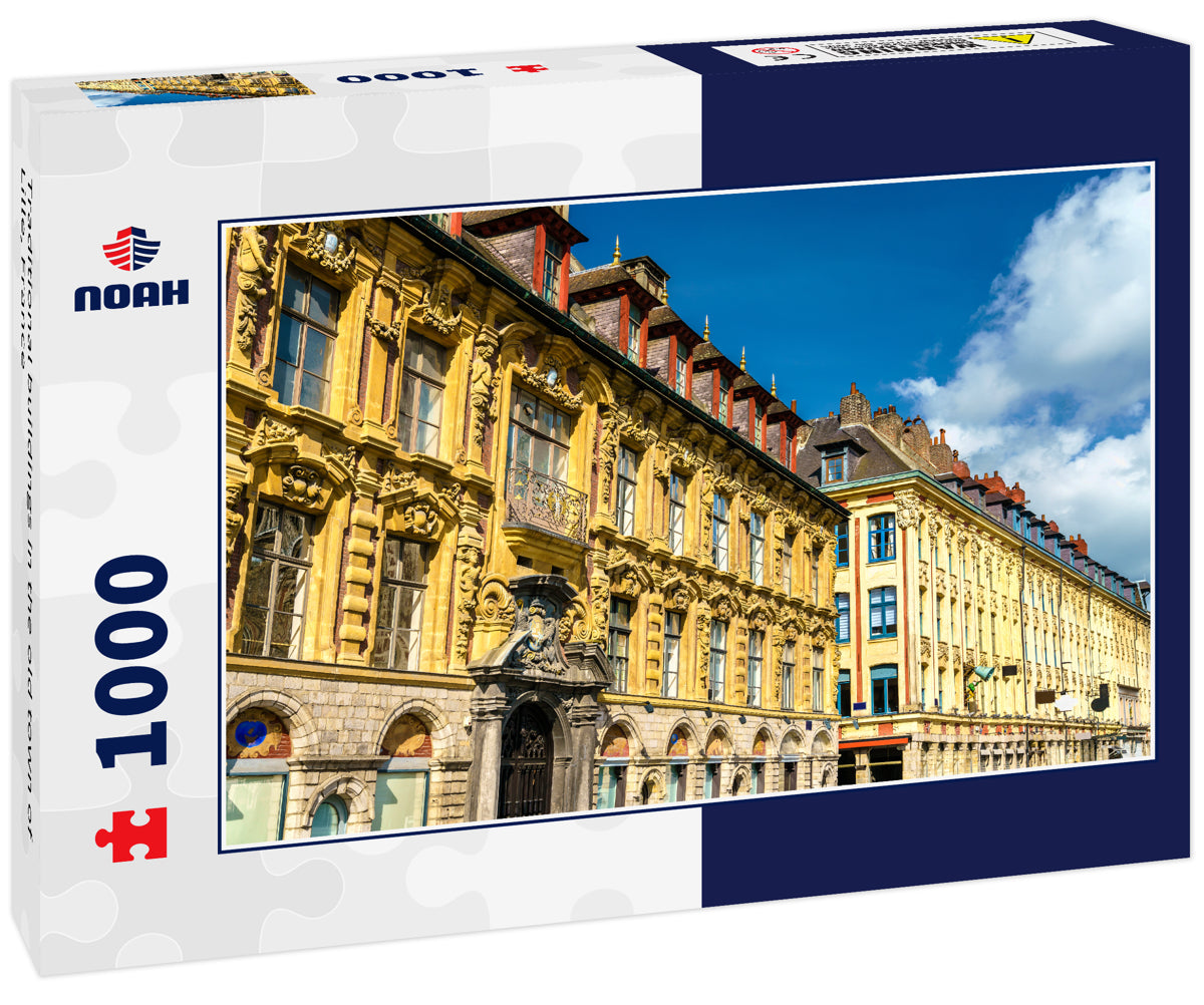 Traditional buildings in the old town of Lille, France