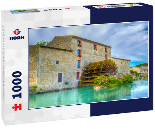 House with a water wheel, Luberon region, France