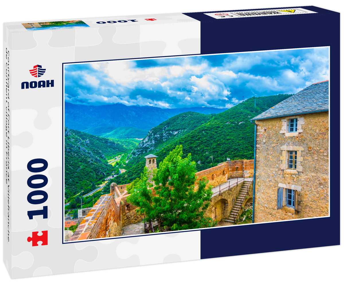 Courtyard of Fort Liberia at Villefranche de Conflent village in France