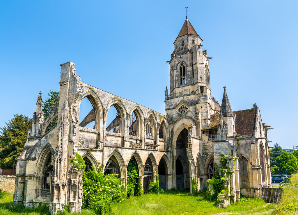 The Church of Saint-Etienne-le-Vieux in Caen, France