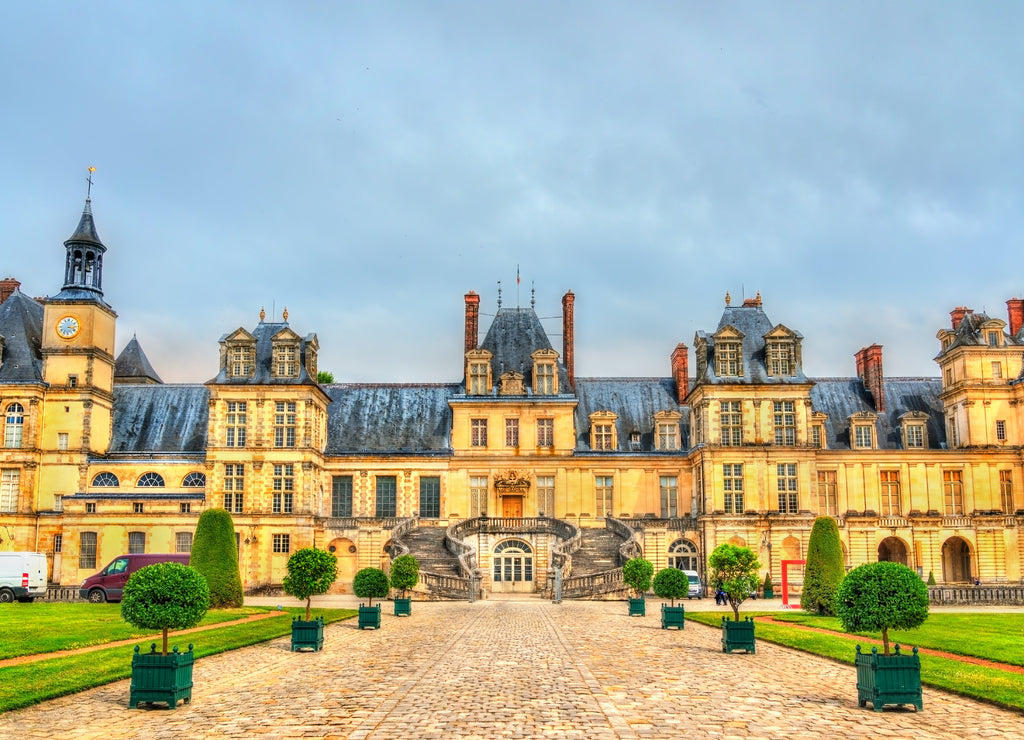 Chateau de Fontainebleau, one of the largest French royal palaces