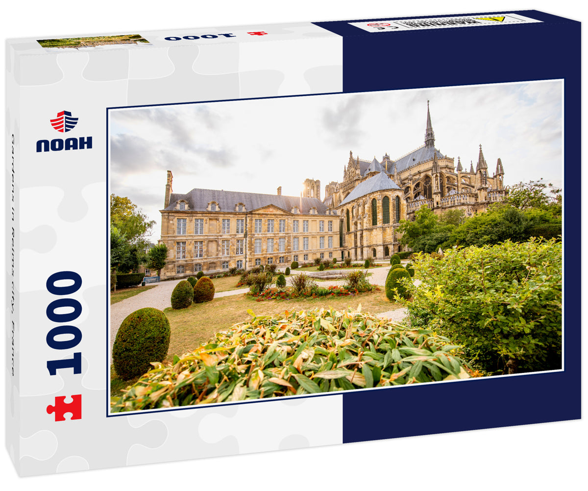 Gardens in Reims city, France