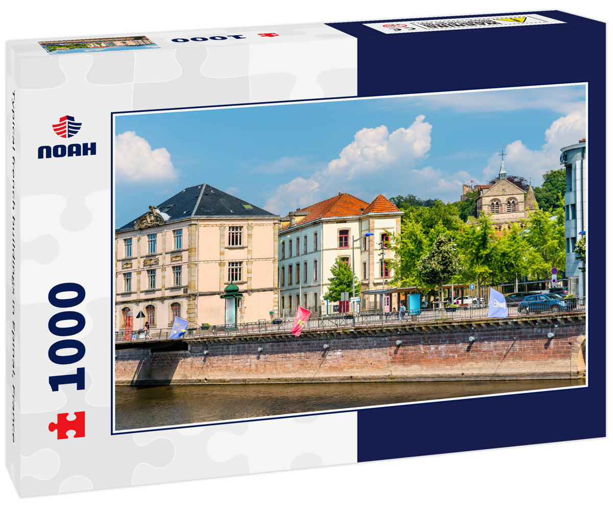 Typical french buildings in Epinal, France