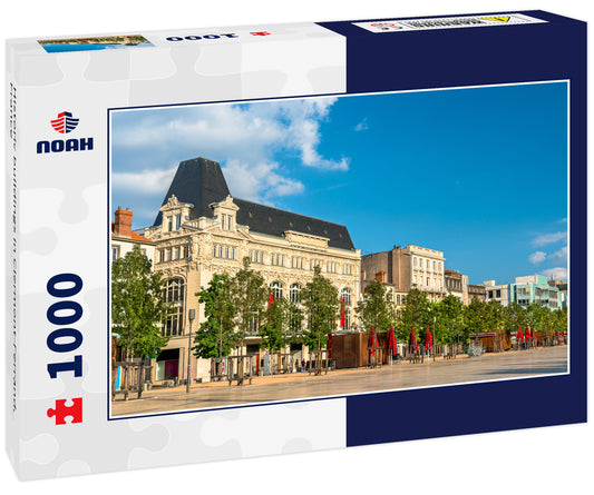 Historic buildings in Clermont-Ferrand, France