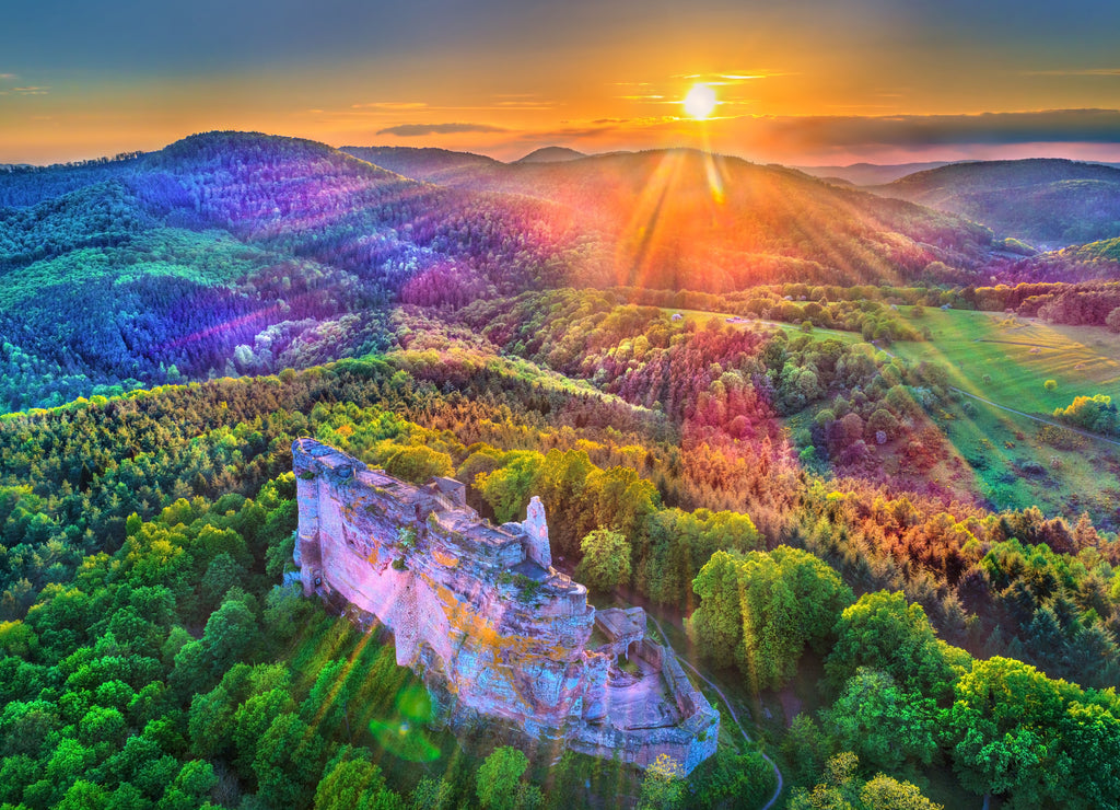 Fleckenstein Castle in the Northern Vosges Mountains - Bas-Rhin, France