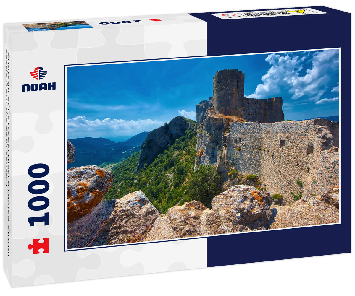 Chateau of Peyrepertuse, a ruined Cathar castle from the 11th century