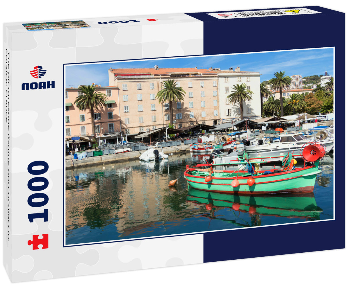 The picturesque fishing port of Ajaccio, Corsica, France