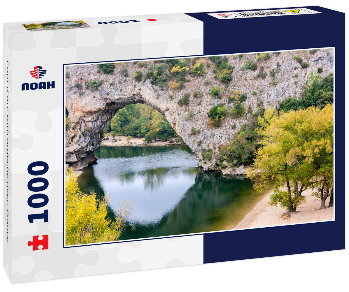 Pont d'Arc with Ardeche river, France