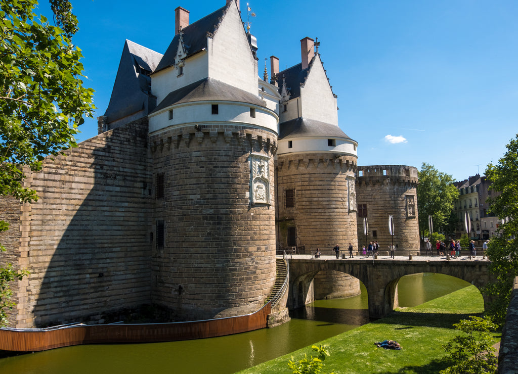 Castle of the Dukes of Brittany or Chateau des Ducs de Bretagne in Nantes, France