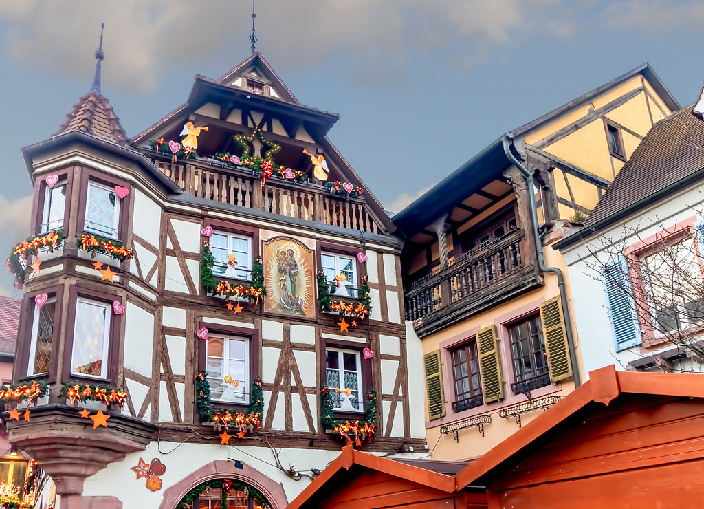 Christmas decoration in Kaysersberg, Alsace, France
