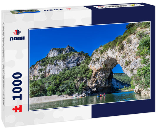 The Pont d'Arc, a large natural bridge located in the Ardèche département in the south of France, 5 km from the town of Vallon-Pont-d'Arc