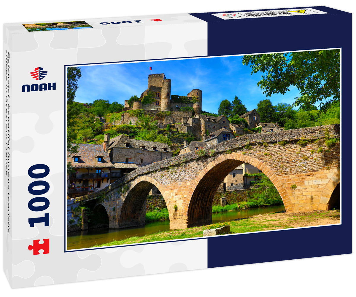 Belcastel- beautiful famous touristic village in Aveyron, France