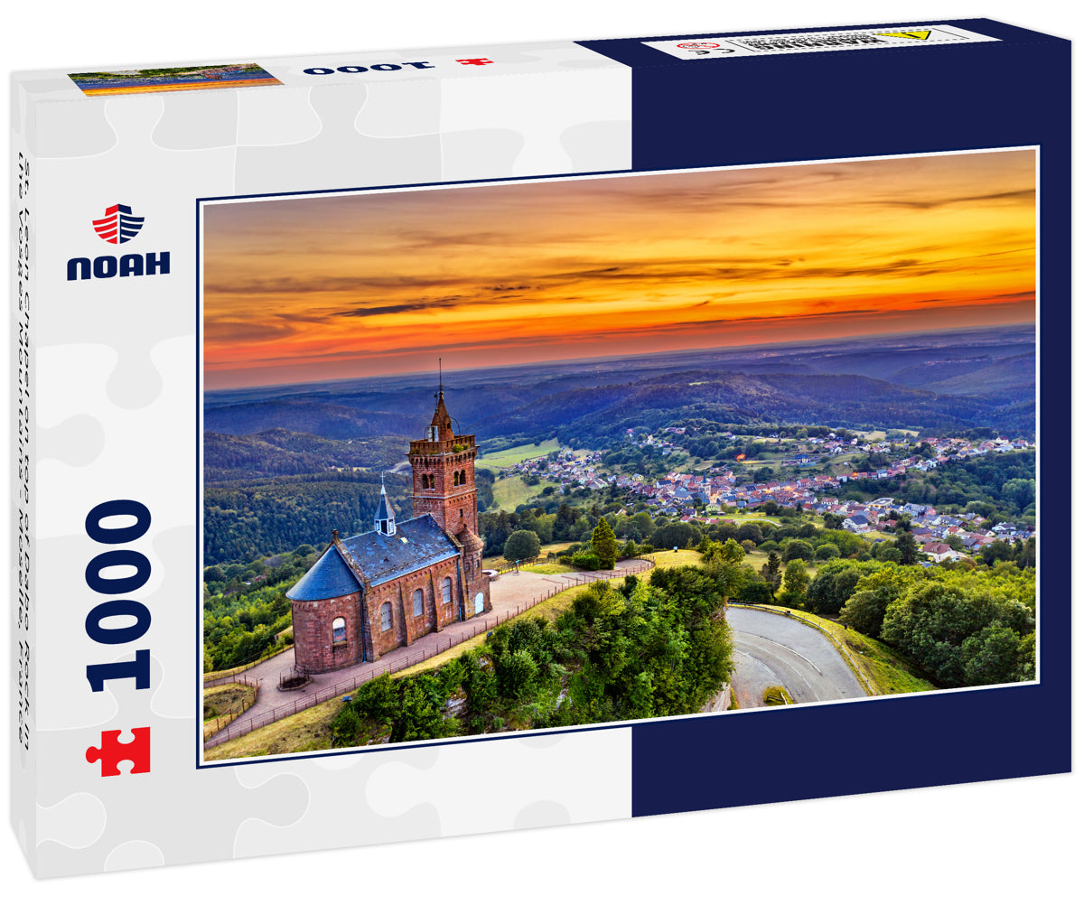 St. Leon Chapel on top of Dabo Rock in the Vosges Mountains - Moselle, France