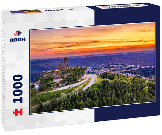 St. Leon Chapel on top of Dabo Rock in the Vosges Mountains - Moselle, France