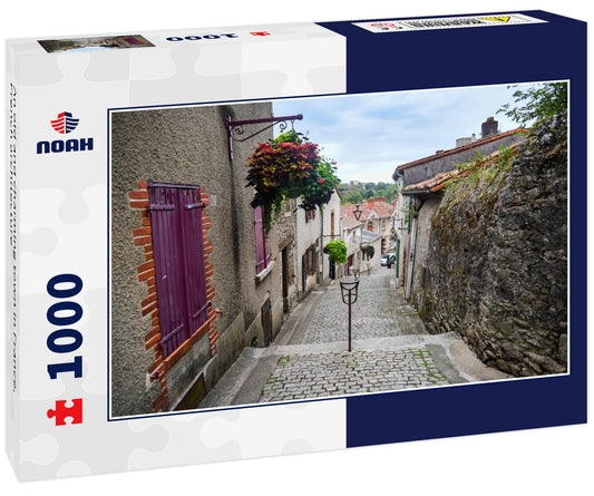 An old and charming town in France, French architecture