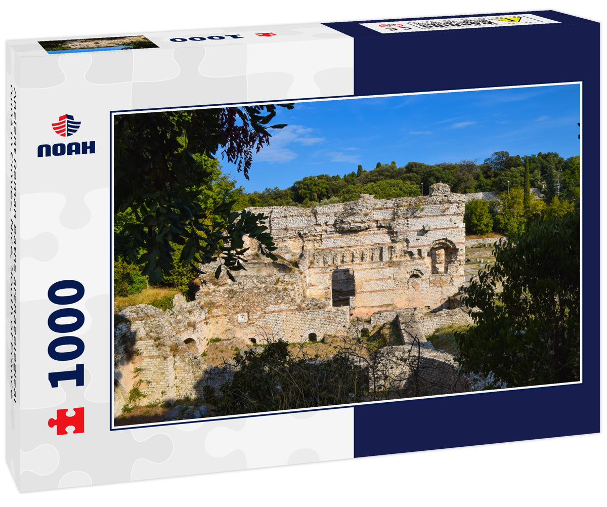 Ancient Roman baths archaeological ruins in Cimiez, Nice, South of France
