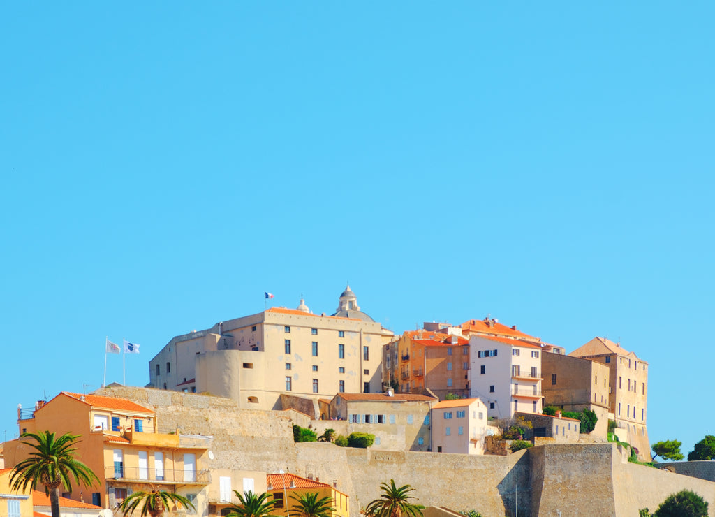 citadel of Calvi, in Corsica, France