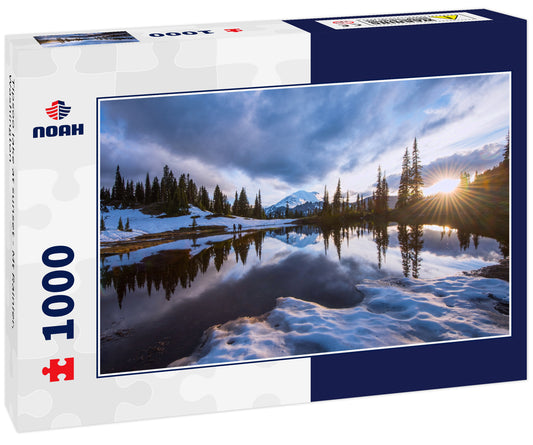 Tipsoo lake at sunset - Mt Rainier, Washington