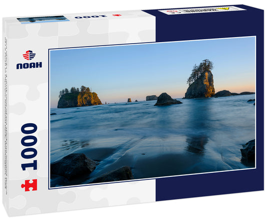 Sea Stacks - A dusk view of sea stacks on Second Beach of La Push in Olympic National Park, Washington, USA