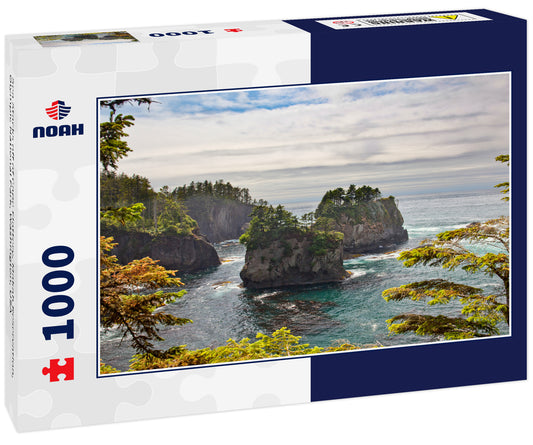 Sea Stacks off of Cape Flattery, Makah Reservation, Olympic National Park, Washington, USA