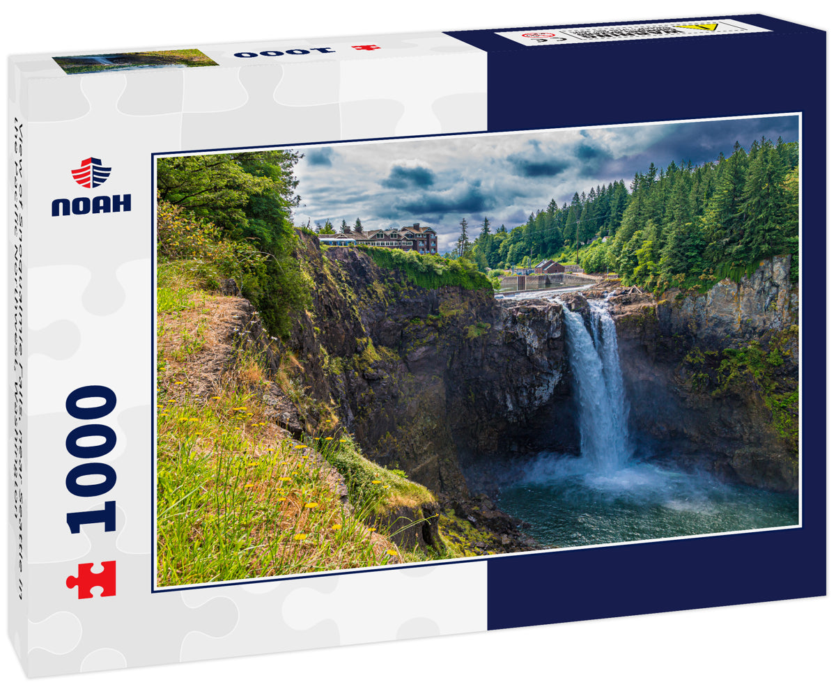 View of Snoqualmie Falls, near Seattle in the Pacific Northwest, Washington