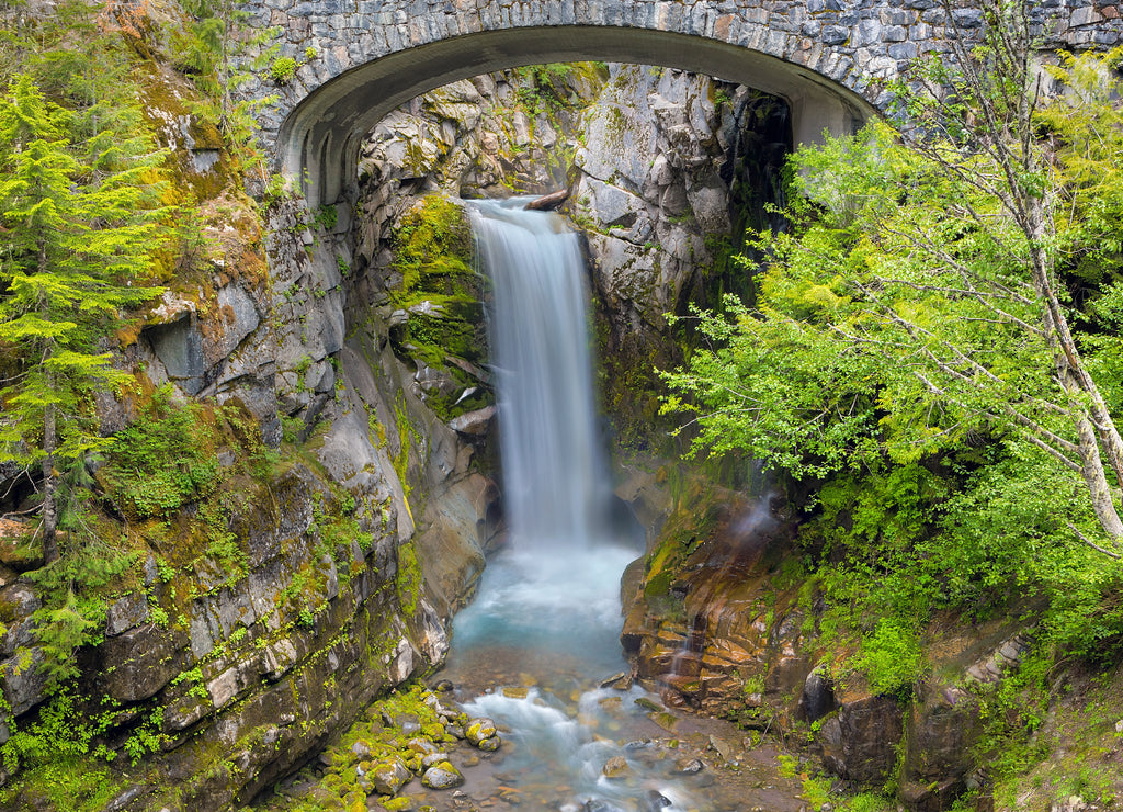 Christine Falls in Mt Rainier National Park in Washington state