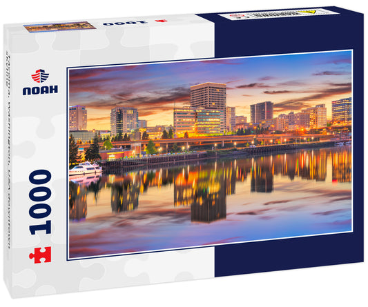 Tacoma, Washington, USA downtown skyline