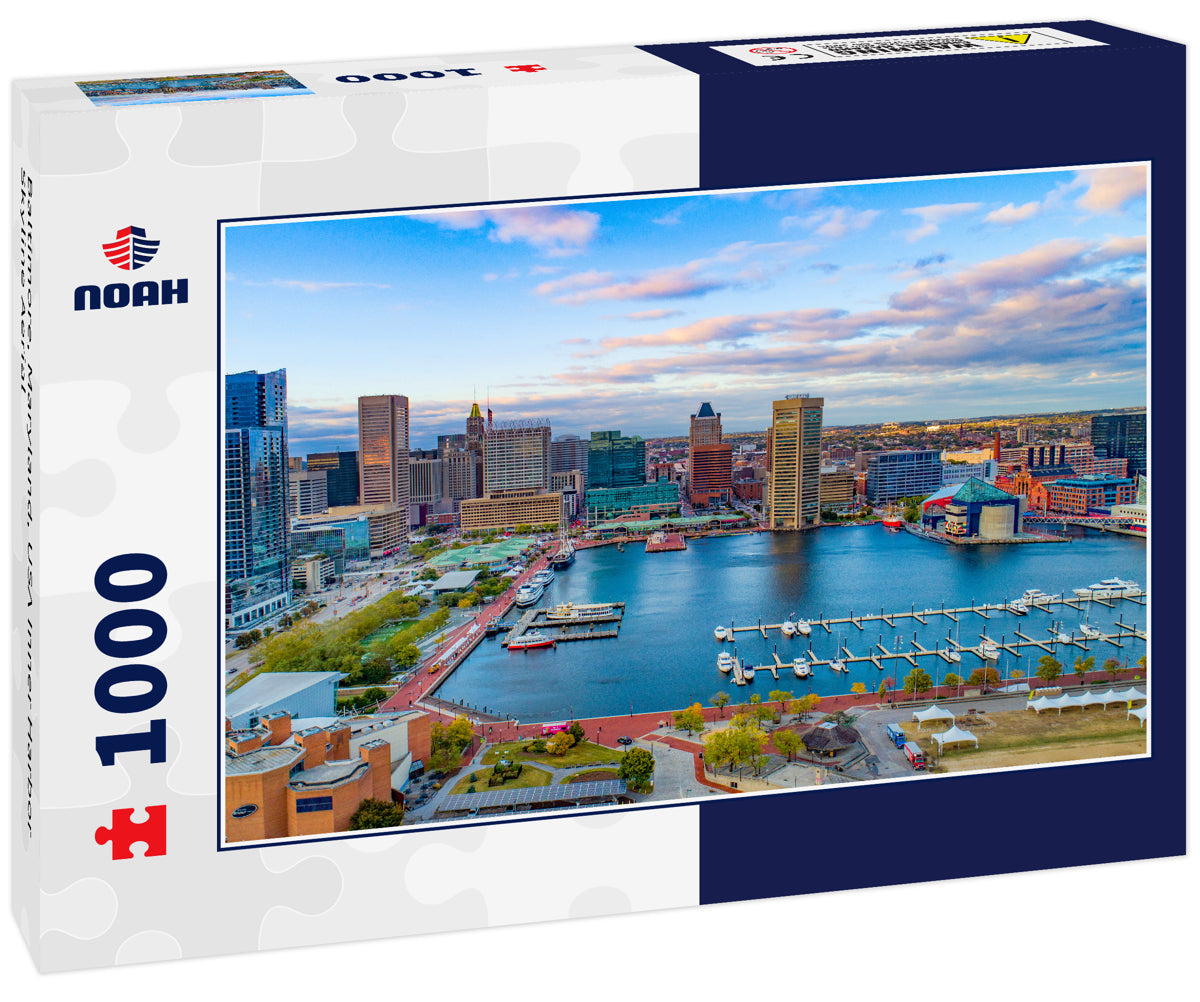 Baltimore, Maryland, USA Inner Harbor Skyline Aerial