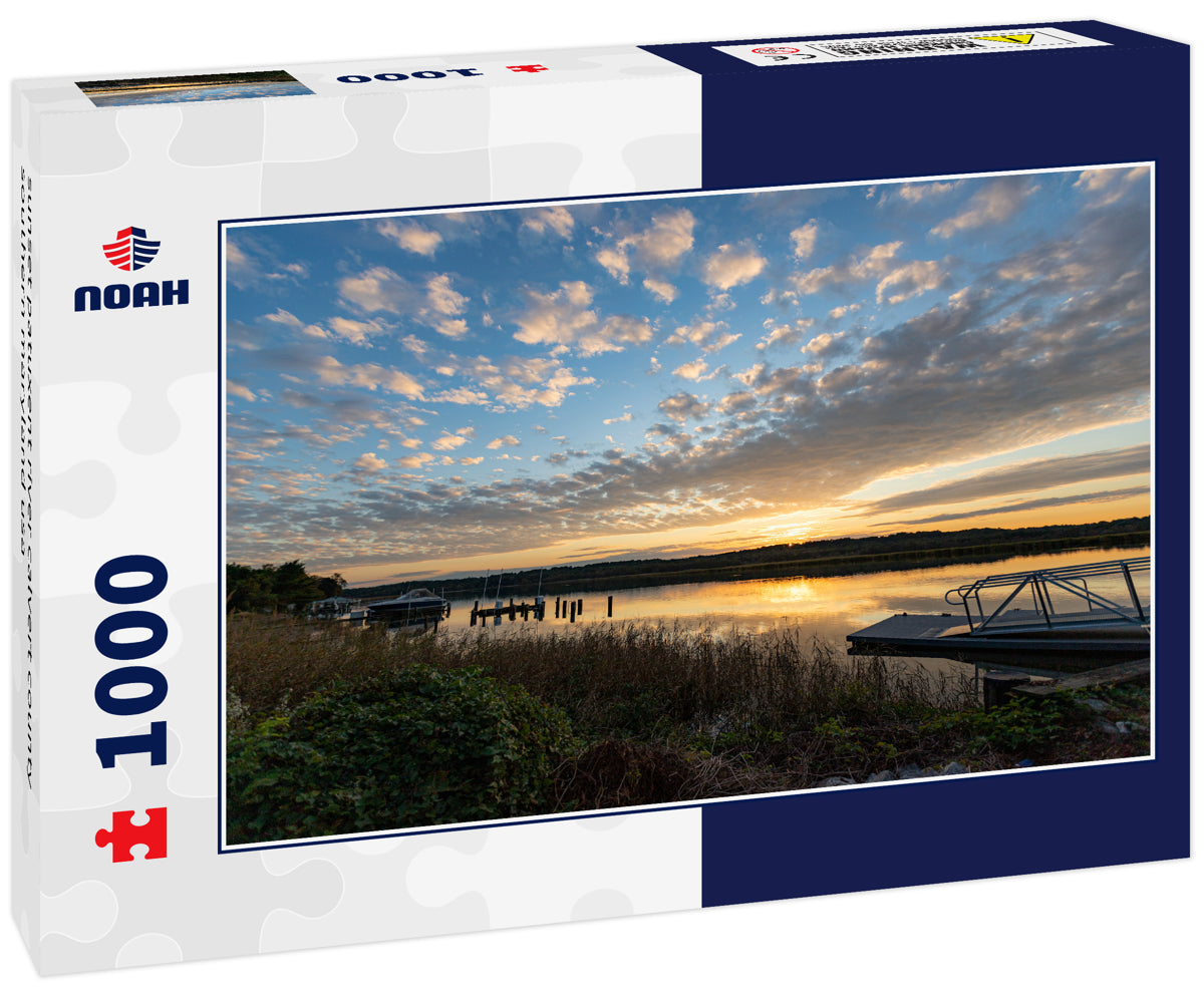 sunset patuxent river calvert county southern maryland usa